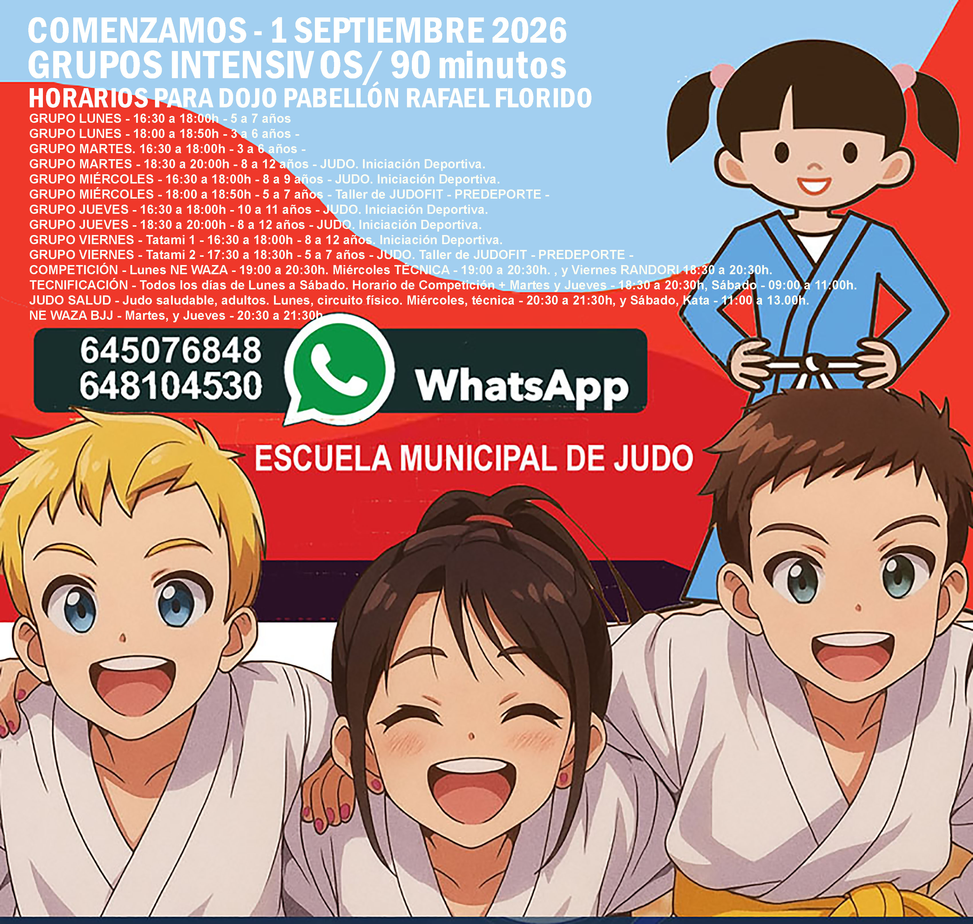 ESCUELA MUNICIPAL DE JUDO, YA PUEDES RESERVAR TU PLAZA E INSCRIBIRTE 2026/ 2027