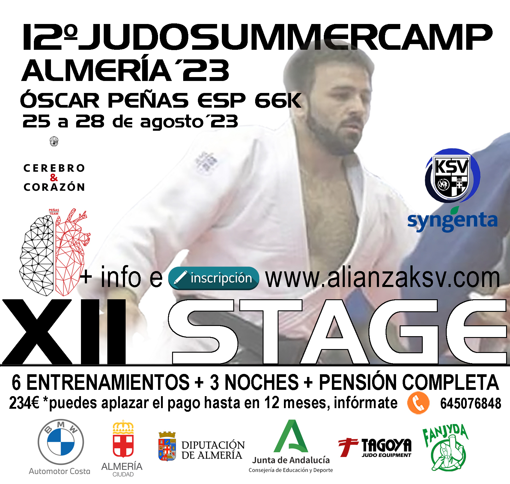 XII JUDOSUMMERCAMP CIUDAD DE ALMERÍA. 25 a 28 de AGOSTO´23